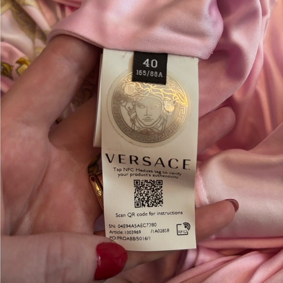 Versace gold chain print bodysuit size 40 - Picture 8 of 9